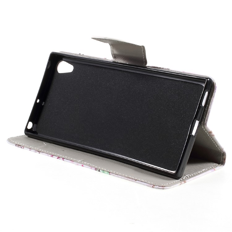 For Sony Xperia XA1 Ultra Pattern Printing Leather Wallet Foldable Phone Casing - Eiffel Tower and Letter-3