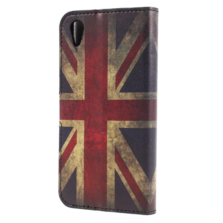 Pattern Printing Stand Leather Wallet Phone Casing for Sony Xperia XA1 - Retro Style Union Jack-2