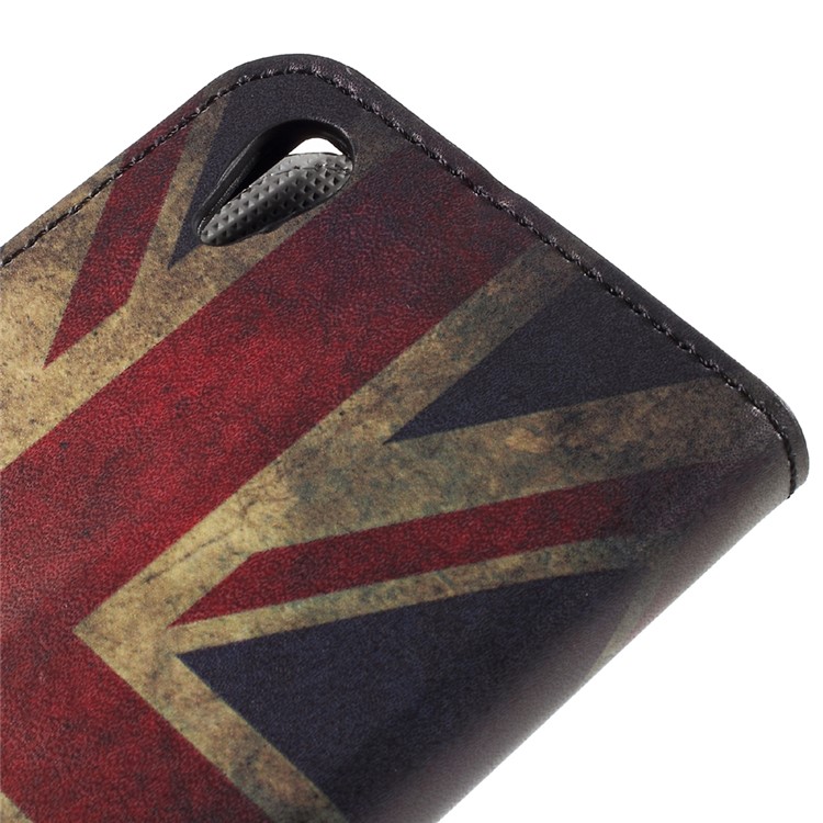 Pattern Printing Stand Leather Wallet Phone Casing for Sony Xperia XA1 - Retro Style Union Jack-7