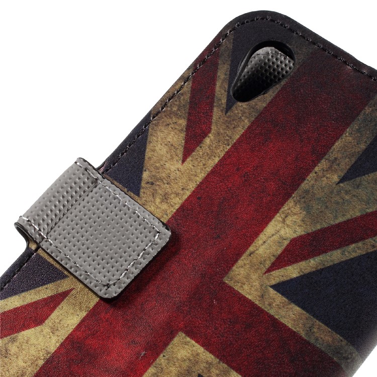 Pattern Printing Stand Leather Wallet Phone Casing for Sony Xperia XA1 - Retro Style Union Jack-9