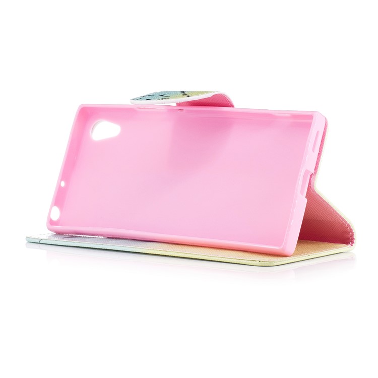 For Sony Xperia XA1 Patterned Leather Wallet Mobile Cover Case - Quill Pen and Quote-5