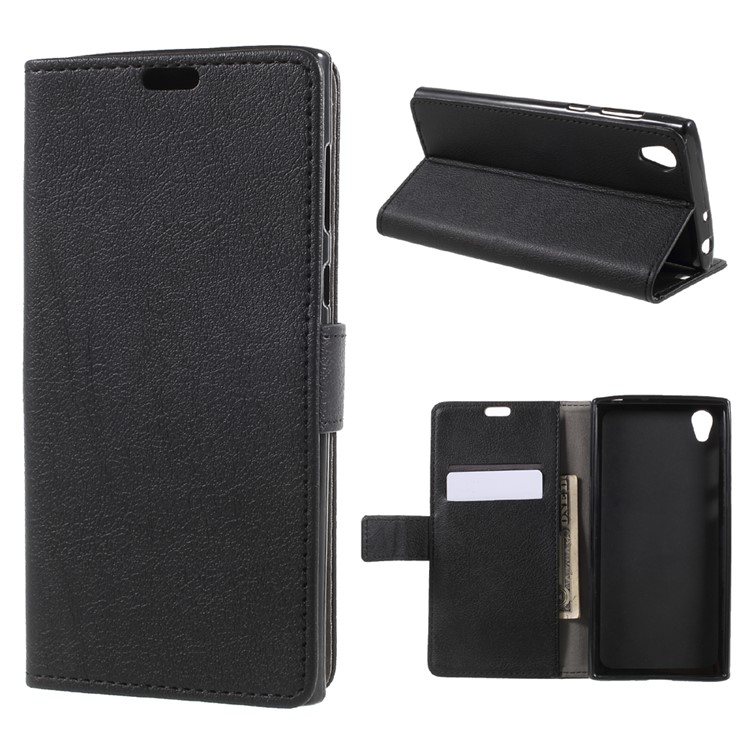 Funda de cuero para Sony Xperia L1 - Negro-1