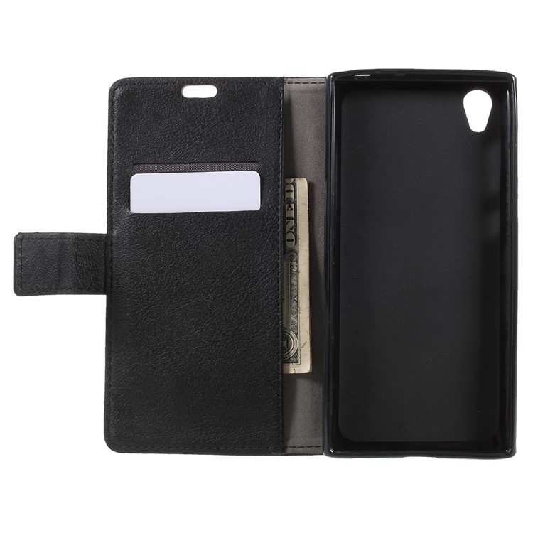 Wallet Leather Stand Case for Sony Xperia L1 - Black-5