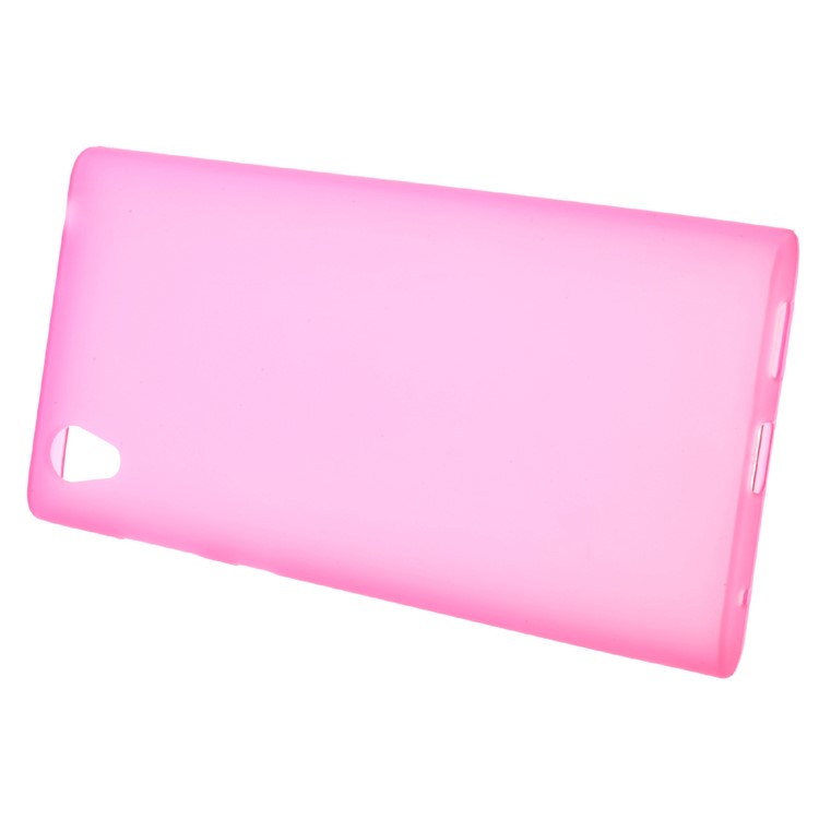 Matte Skin Soft TPU Mobile Case Cover for Sony Xperia L1 - Rose-2