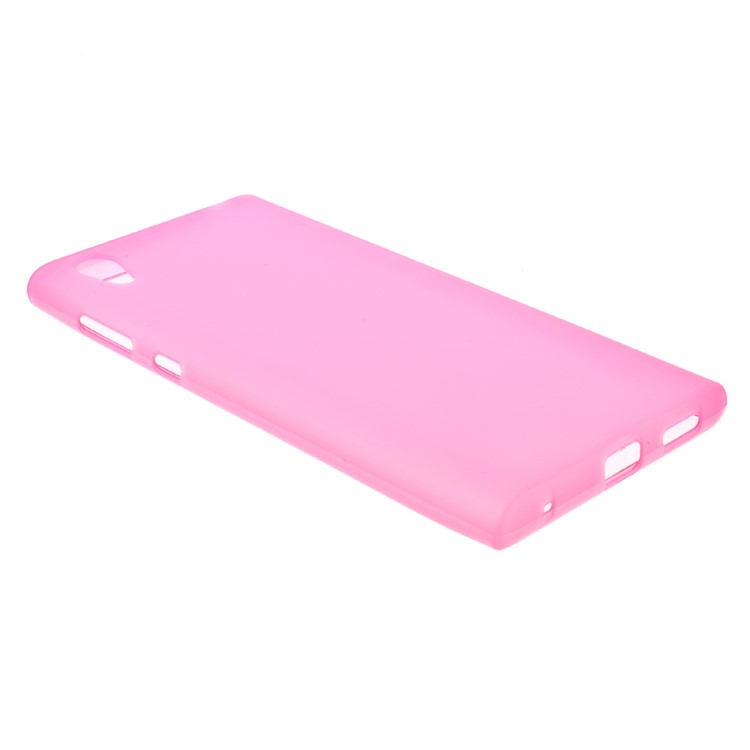 Matte Skin Soft TPU Mobile Case Cover for Sony Xperia L1 - Rose-3