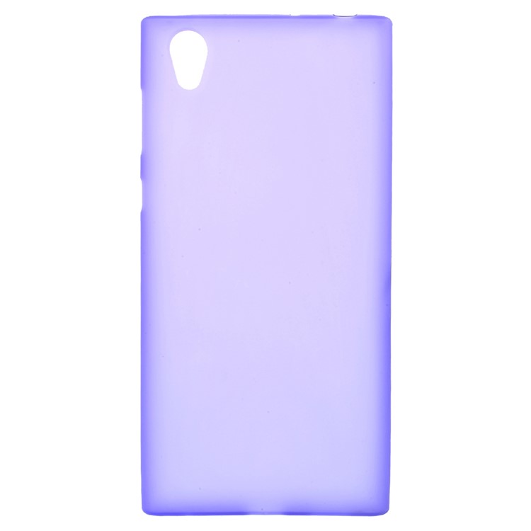 Soft TPU Matte Phone Accessory Case Cover for Sony Xperia L1 - Purple-1