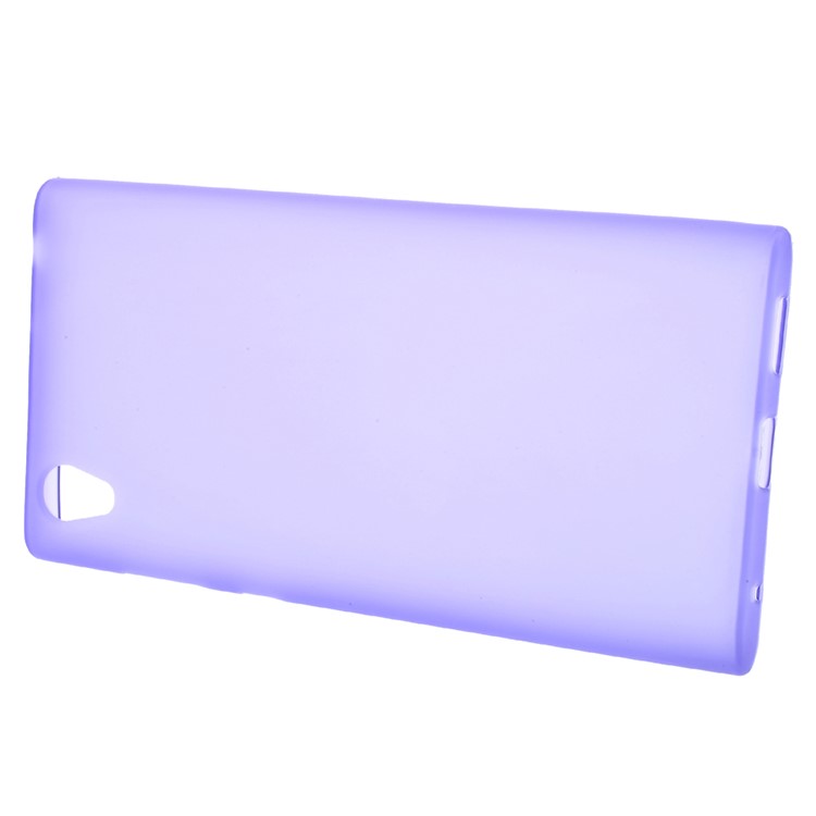 Soft TPU Matte Phone Accessory Case Cover for Sony Xperia L1 - Purple-2