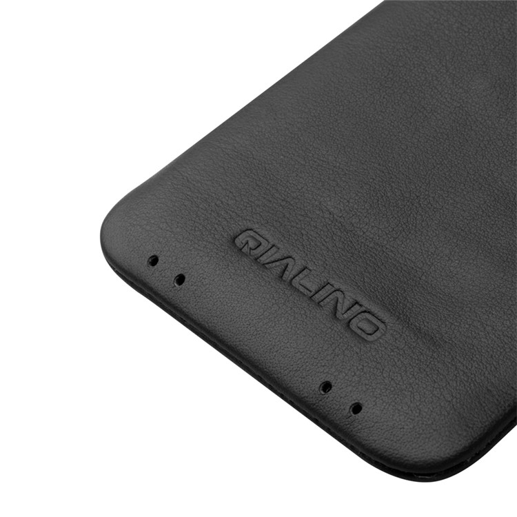 QIALINO Universal Genuine Leather Sleeve Pouch for Sony Xperia XZ, Size: 158 x 80mm - Black-6