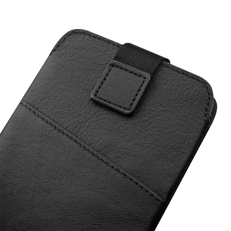 QIALINO Universal Genuine Leather Sleeve Pouch for Sony Xperia XZ, Size: 158 x 80mm - Black-7