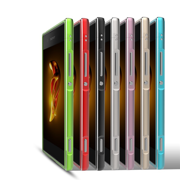 For Sony Xperia XA1 Plated Aluminium Alloy Bumper Rim with Screw Lock - Red-3