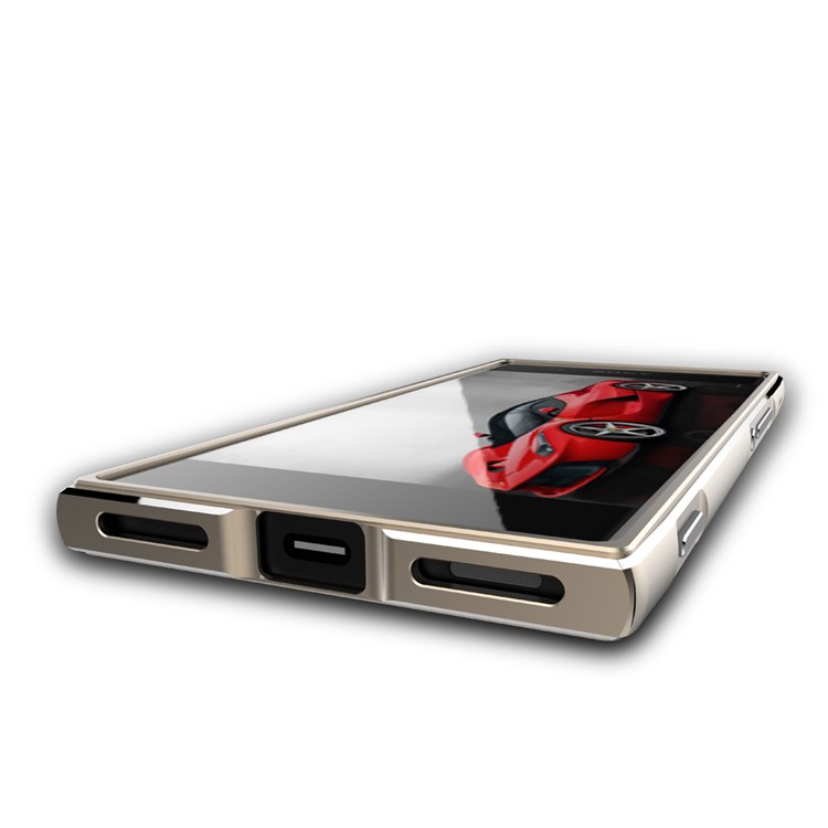 Screw Lock Plated Aluminium Alloy Bumper Rim for Sony Xperia XA1 - Gold-2