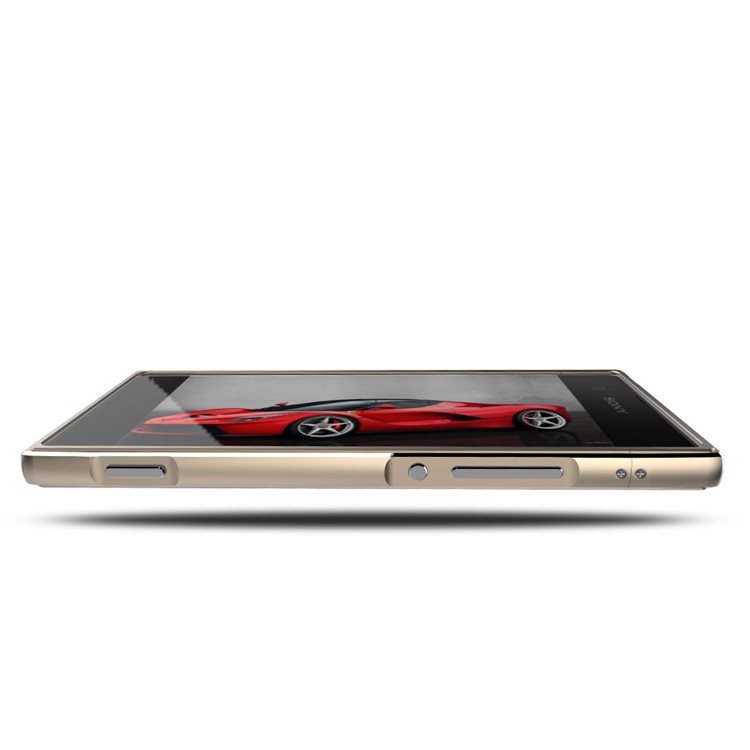 Screw Lock Plated Aluminium Alloy Bumper Rim for Sony Xperia XA1 - Gold-3