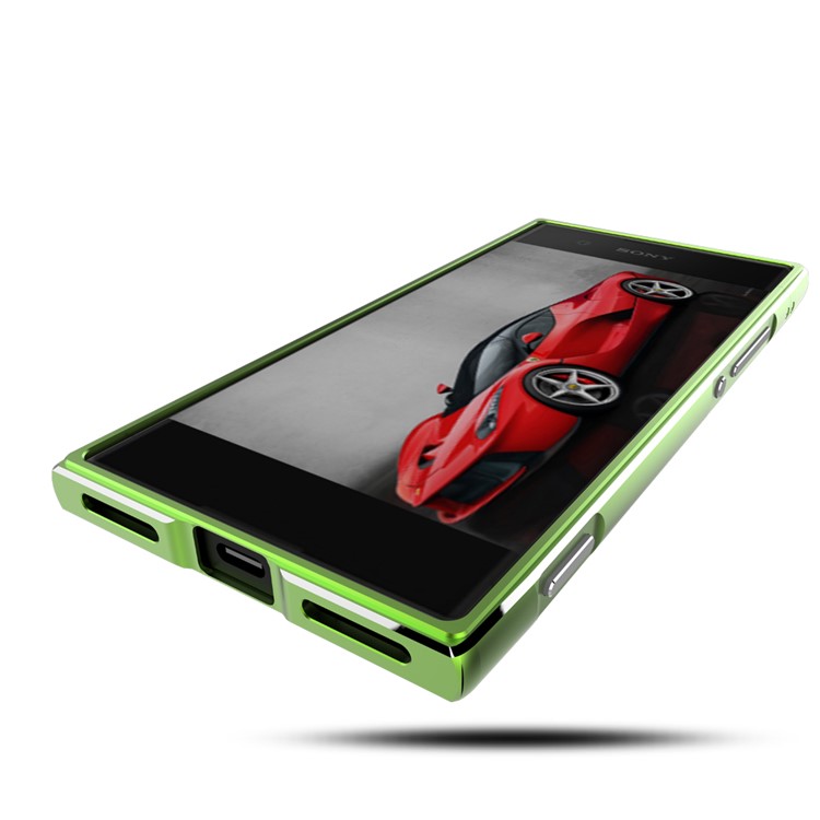 For Sony Xperia XA1 Screw Lock Plated Aluminium Alloy Bumper Cover - Green-3