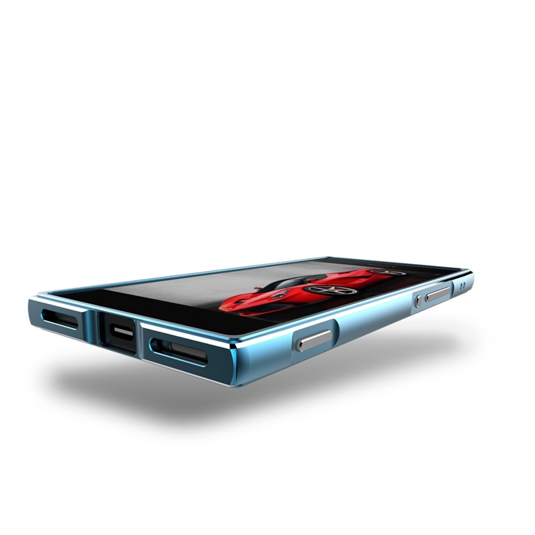 Screw Lock Plated Aluminium Alloy Frame Bumper for Sony Xperia XA1 - Blue-2