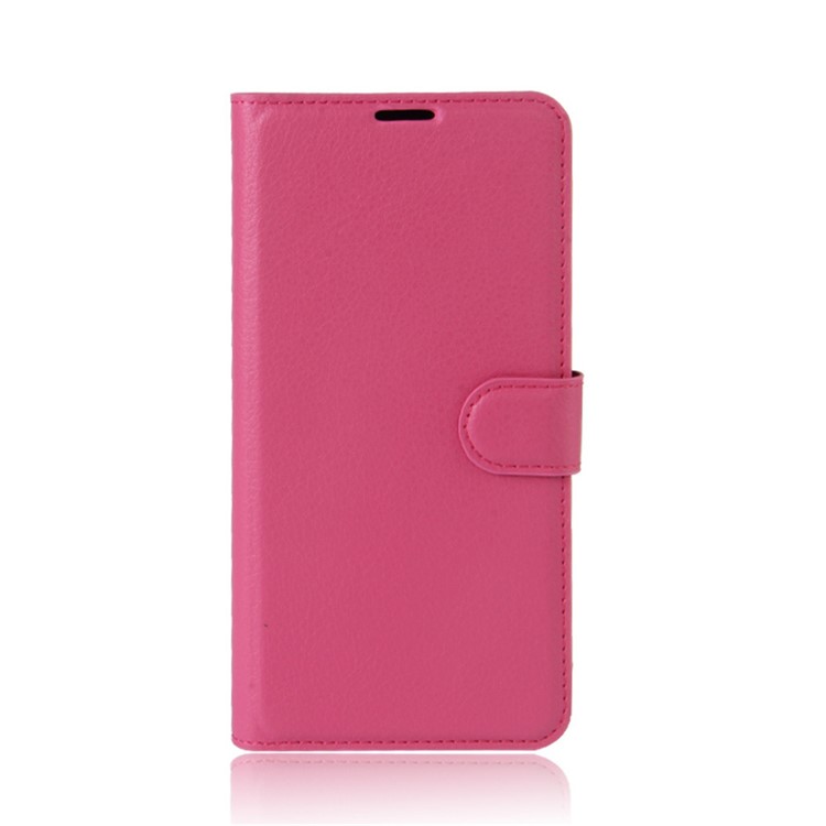 Litchi Skin Wallet Leather Case With Stand For Sony Xperia L1 - Rosa