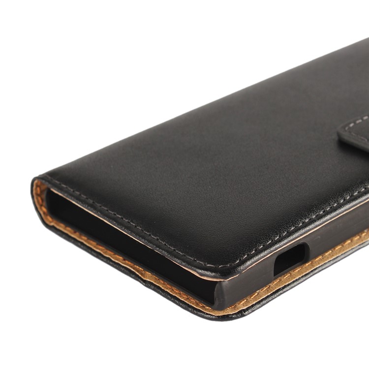 Split Leder Brieftasche Stand Case Zubehör Für Sony Xperia XA1 - Schwarz-9