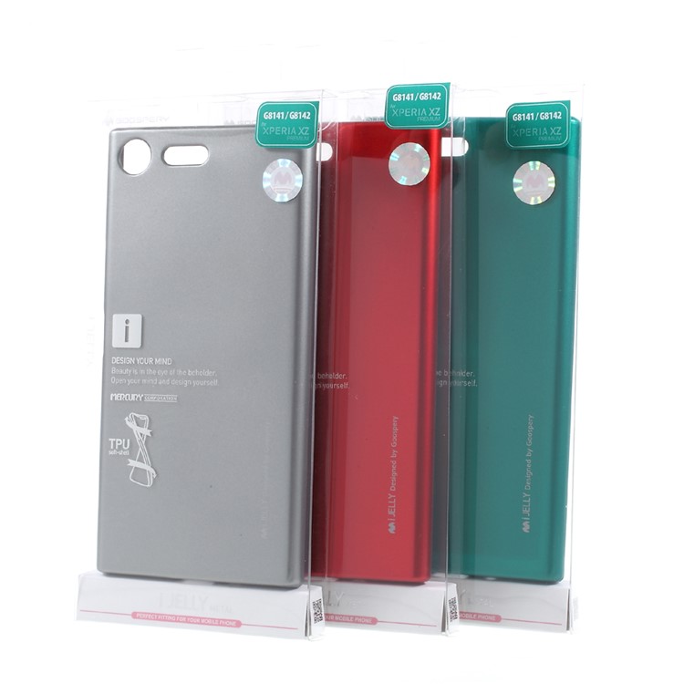 MERCURY GOOSPERY i JELLY TPU Phone Cover for Sony Xperia XZ Premium - Red-4
