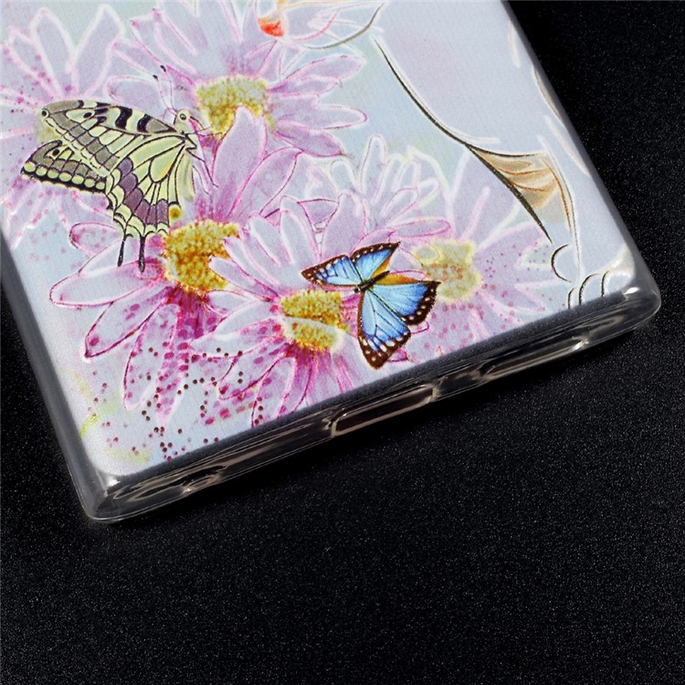 Embossing Patterned TPU Mobile Phone Back Case for Sony Xperia L1 -
Butterflies and Cat-4