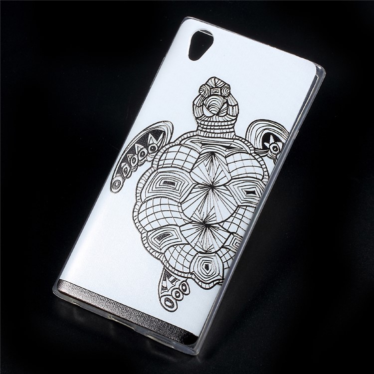 Embossing Patterned TPU Back Case for Sony Xperia L1 - Turtle-1