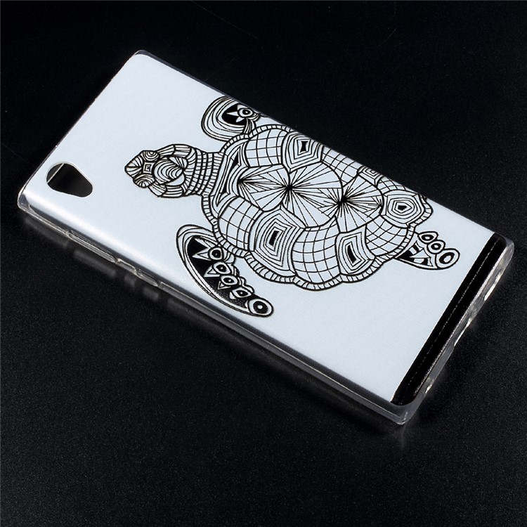 Embossing Patterned TPU Back Case for Sony Xperia L1 - Turtle-2