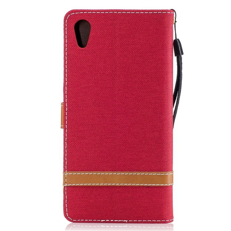 Custodia in pelle per cellulare Sony Xperia XA1 - Rosso-3
