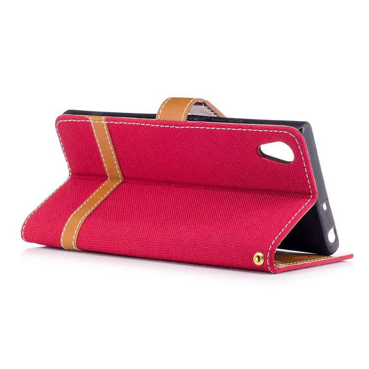 Custodia in pelle per cellulare Sony Xperia XA1 - Rosso-4