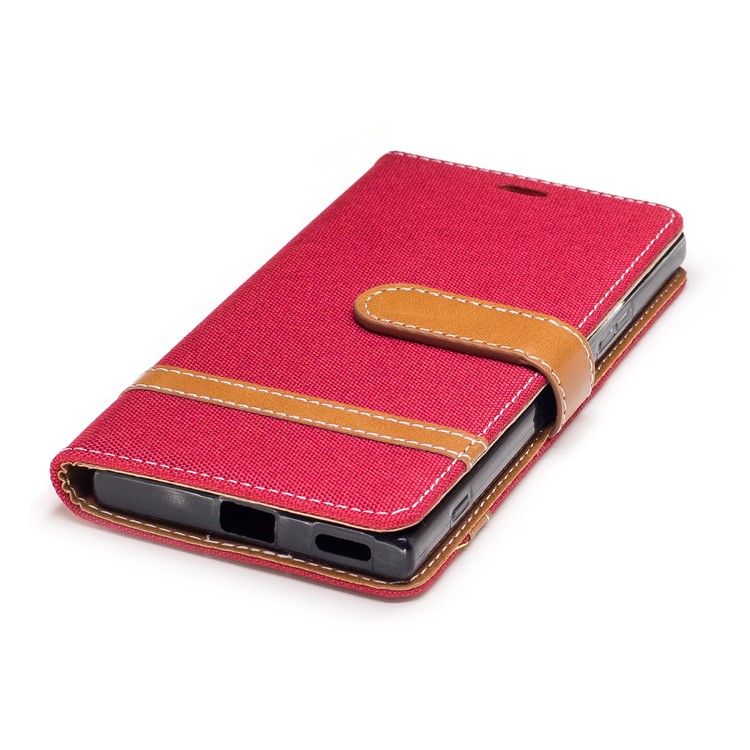 Custodia in pelle per cellulare Sony Xperia XA1 - Rosso-6