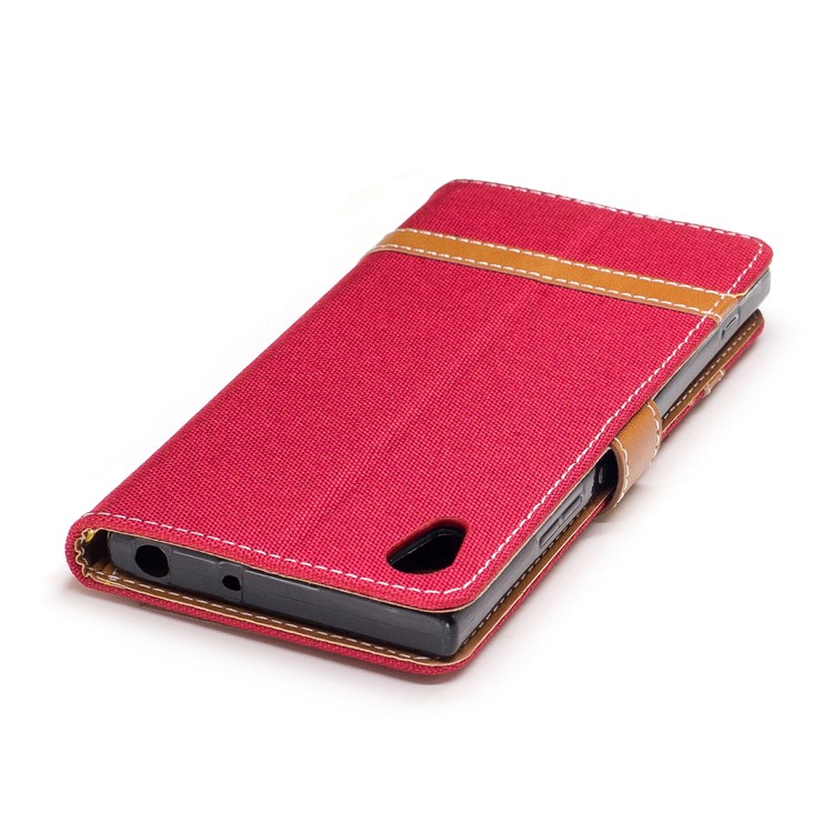 Custodia in pelle per cellulare Sony Xperia XA1 - Rosso-7