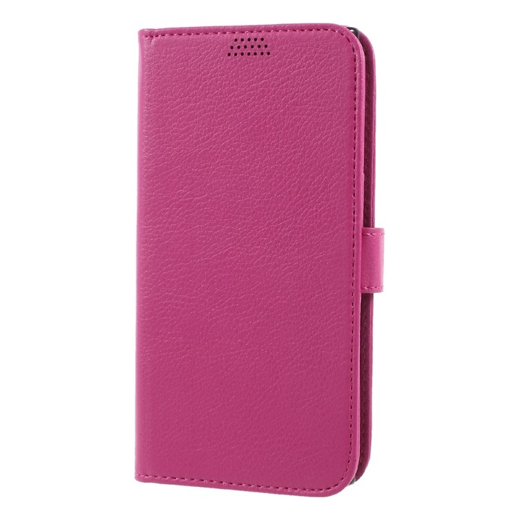 Lychee Skin Leather Wallet Stand Case for Sony Xperia XZ Premium - Rose-1