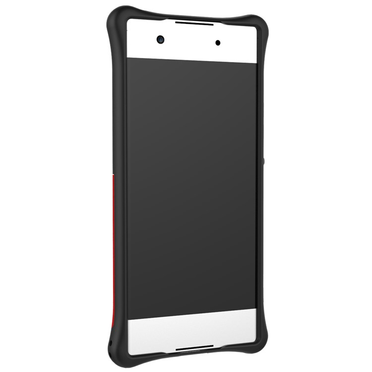 Soft TPU + Plastic Detachable Mobile Phone Case with 360-degree Rotary Kickstand for Sony Xperia XA1 - Red-3