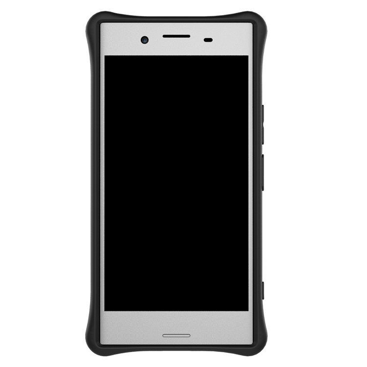 Soft TPU + Plastic Detachable Back Casing with 360-degree Rotary Kickstand for Sony Xperia XZ Premium - Silver-6