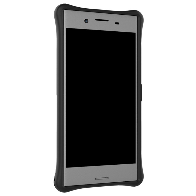 Soft TPU + Plastic Detachable Back Casing with 360-degree Rotary Kickstand for Sony Xperia XZ Premium - Silver-7