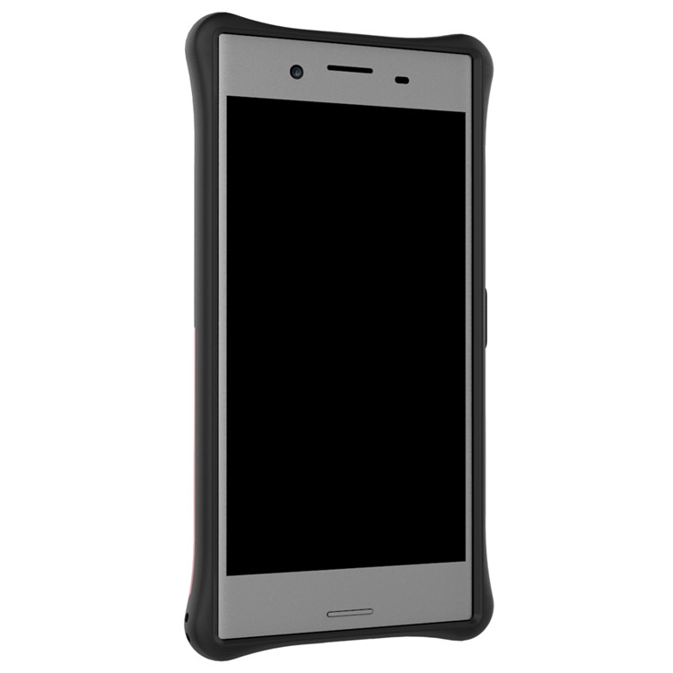 Soft TPU + Plastic Detachable Mobile Phone Case with 360-degree Rotary Kickstand for Sony Xperia XZ Premium - Red-7