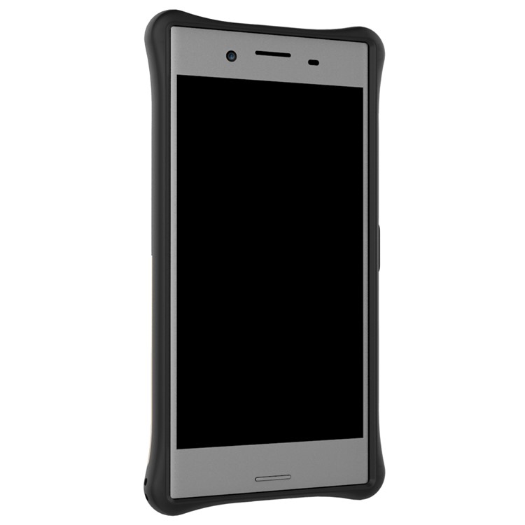 Soft TPU + Plastic Detachable Cell Phone Shell with 360-degree Rotary Kickstand for Sony Xperia XZ Premium - Gold-8