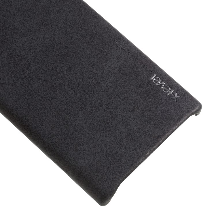 X-LEVEL Vintage Series Leather Coated PC Phone Case for Sony Xperia XZ Premium - Black-5