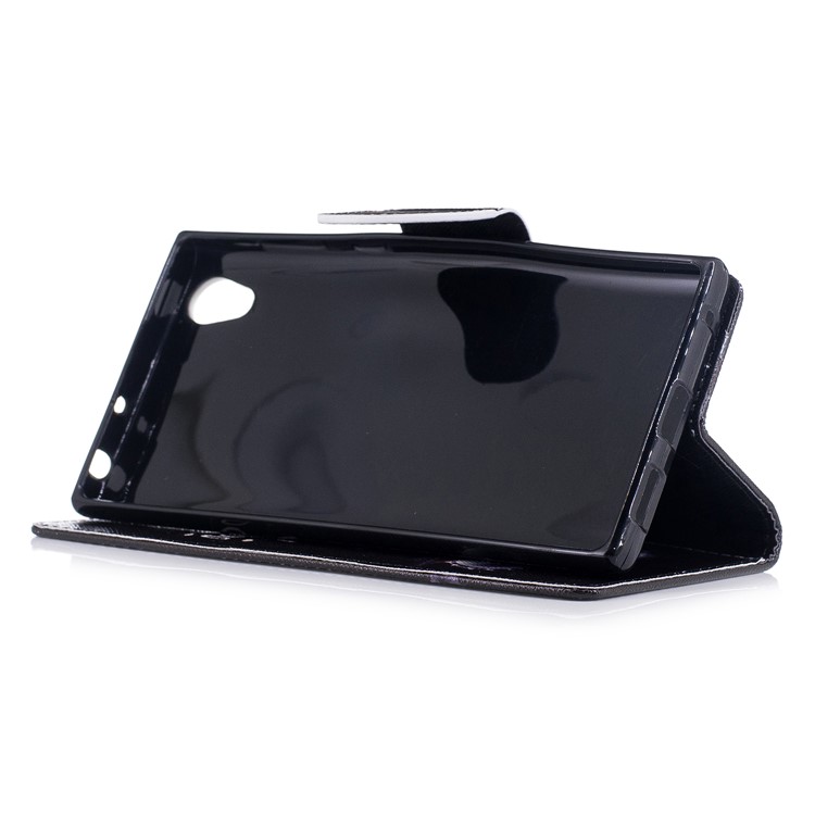 Pattern Printing PU Leather Wallet Phone Shell with Stand for Sony Xperia L1 - Bear-5