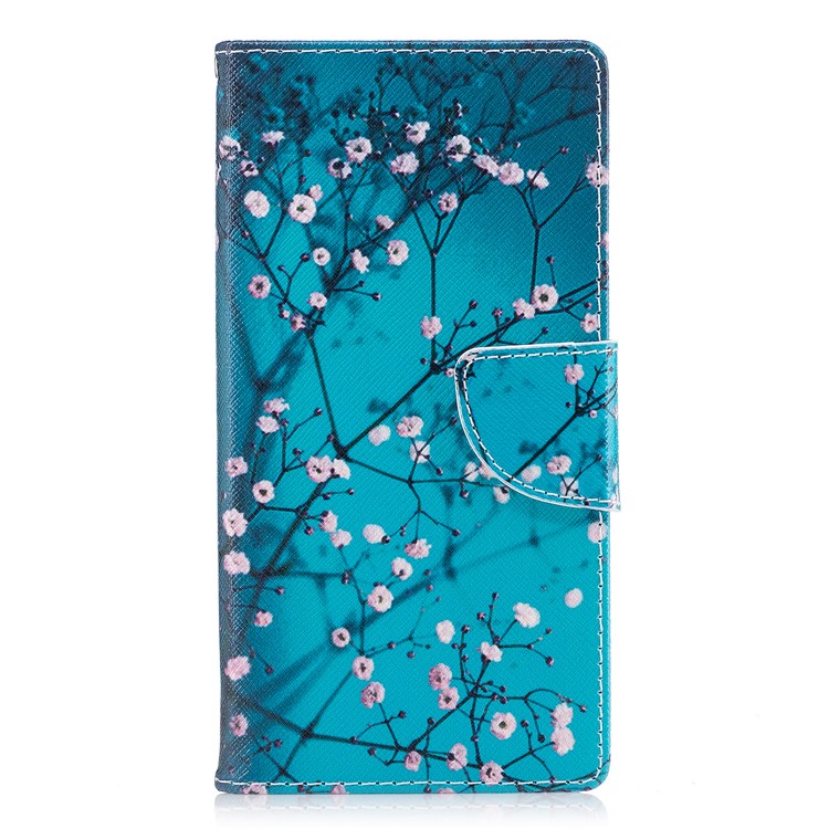 Impressão de padrões PU Leather Stand Wallet Phone Casing para Sony Xperia L1 - Wintersweet-2