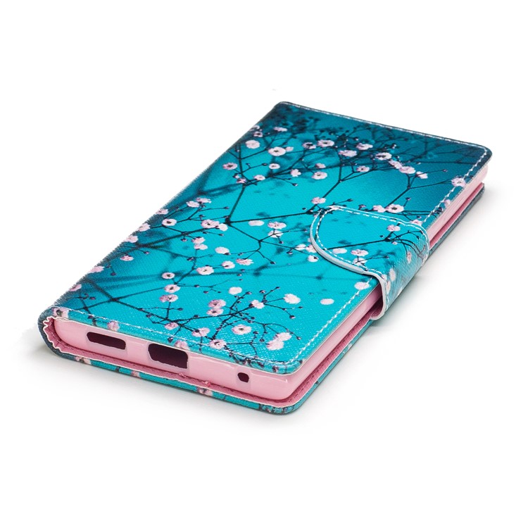 Impressão de padrões PU Leather Stand Wallet Phone Casing para Sony Xperia L1 - Wintersweet-6