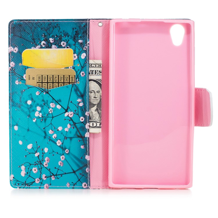 Impressão de padrões PU Leather Stand Wallet Phone Casing para Sony Xperia L1 - Wintersweet-8