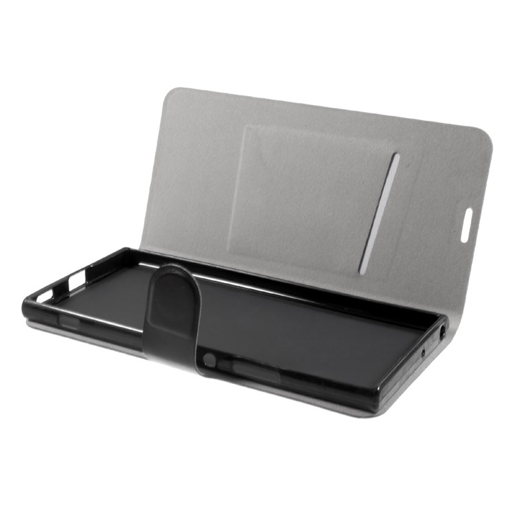 Crazy Horse Card Slot Stand Leather Case for Sony Xperia XA1 Ultra - Black-9