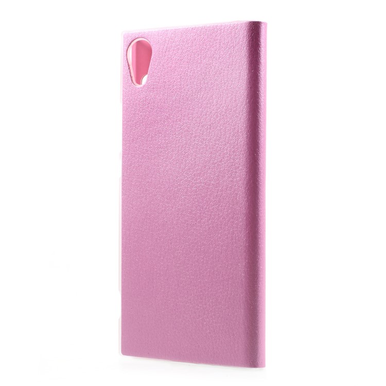 For Sony Xperia XA1 Litchi Texture View Window Leather Protective Shell - Pink-3