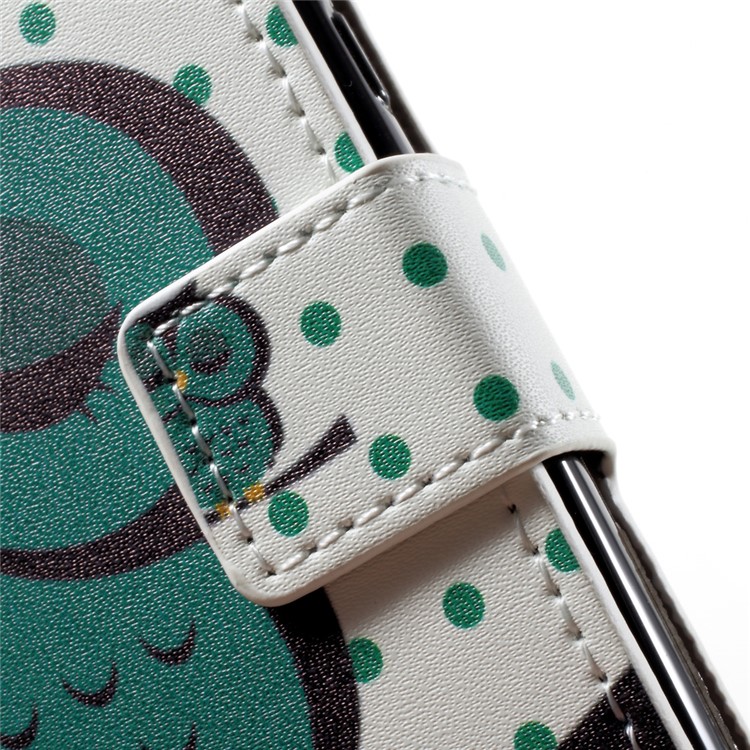 Pattern Printing PU Leather Folio Wallet Case Cover for Sony Xperia L1 - Sleeping Owl-8