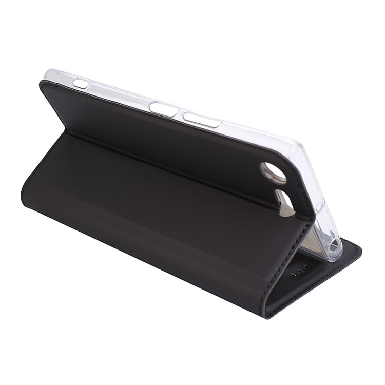 For Sony Xperia XZ Premium Ultra-thin Leather Mobile Phone Cover with Stand - Black-5