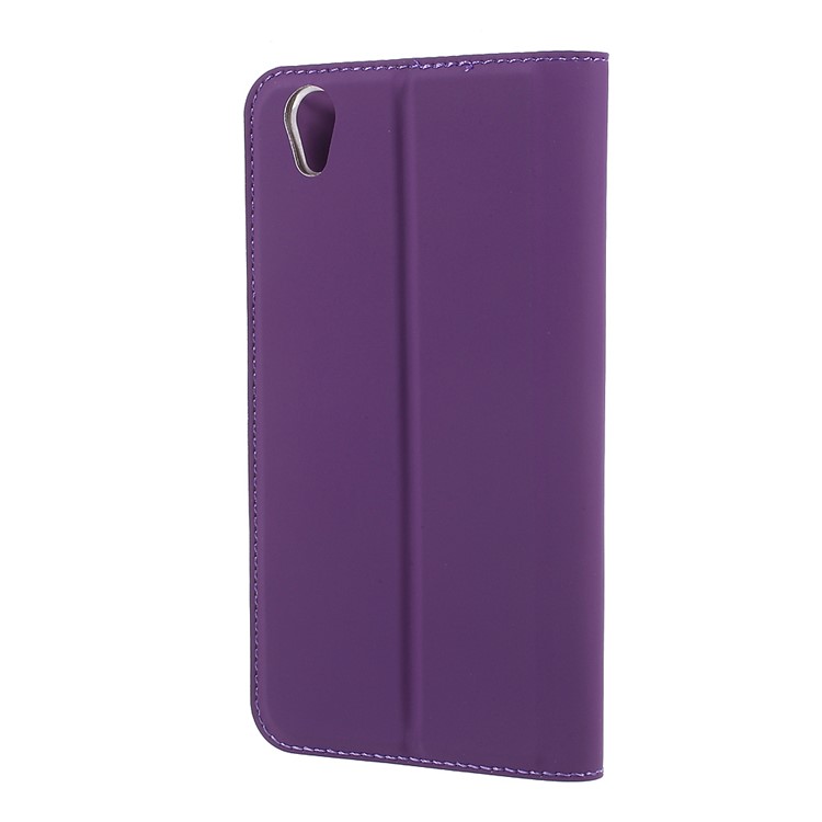 For Sony Xperia L1 Ultra-thin Leather Mobile Phone Cover with Stand - Purple-2