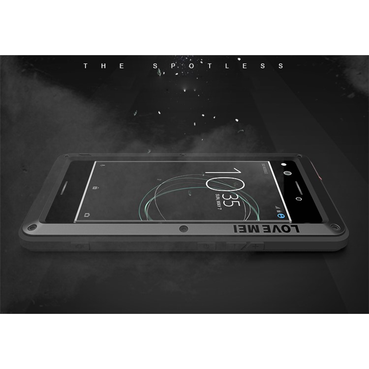 LOVE MEI Powerful Shockproof Dropproof Dirtproof Protector Case for Sony Xperia XZ Premium - Black-3