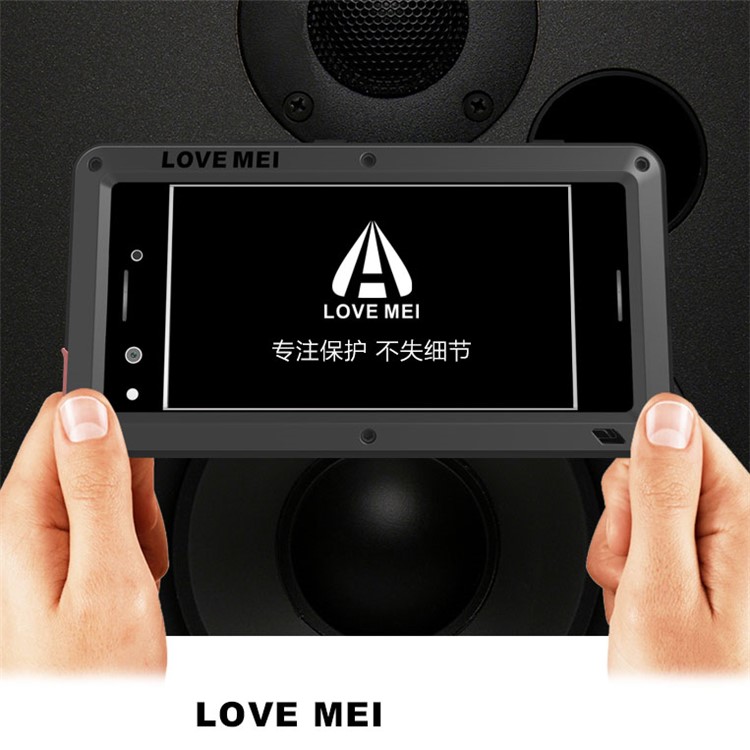 LOVE MEI Powerful Shockproof Dropproof Dirtproof Protector Case for Sony Xperia XZ Premium - Black-6