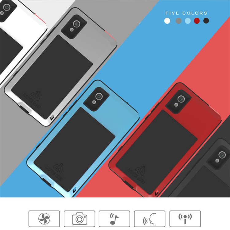 AMOR MEI Potente para Sony Xperia XA1 a prueba de choque Dropproof Dirtproof caso protector del teléfono - Negro-11