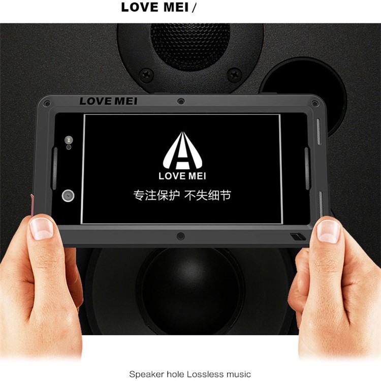 AMOR MEI Potente para Sony Xperia XA1 a prueba de choque Dropproof Dirtproof caso protector del teléfono - Negro-2