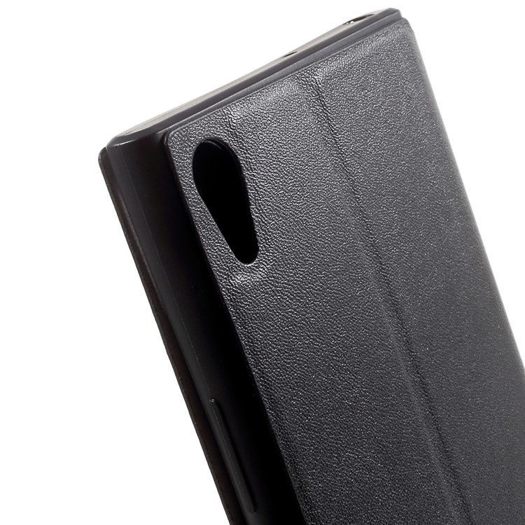 PIPILU FIB Color Leather Stand Protective Case for Sony Xperia XA1 Ultra - Black-7