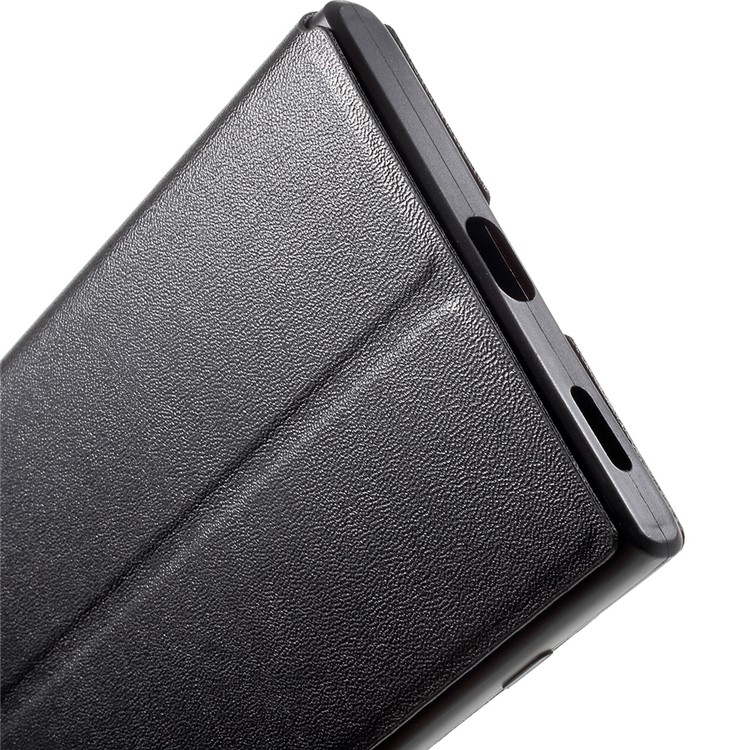 PIPILU FIB Color Leather Stand Protective Case for Sony Xperia XA1 Ultra - Black-8
